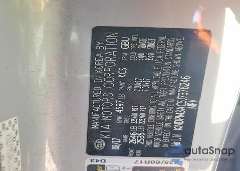 2018 Kia Sportage Lx из США, поврежденный, VIN KNDPM3AC5J7376246